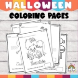 Halloween Coloring Pages Activity Printable Print and Go