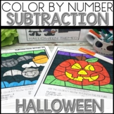 Halloween Coloring Pages Color by Number Subtraction within 20