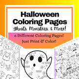 Halloween Coloring Pages // Ghosts, Monsters & More!
