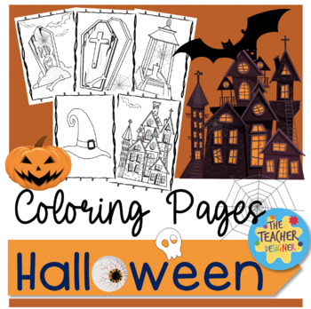 Halloween Coloring Pages | Halloween Activities by iTeacher Designer