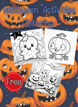Preview of Halloween Coloring Pages|Halloween Activities Coloring Pages|Pumpkin Color