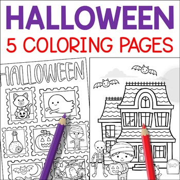 Halloween Coloring Pages - Halloween Pictures to Color, Ghost, Haunted ...