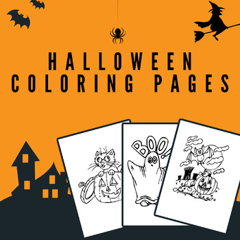 worksheets halloween coloring pages