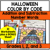 Halloween Coloring Pages Math Facts Activities Addition Su