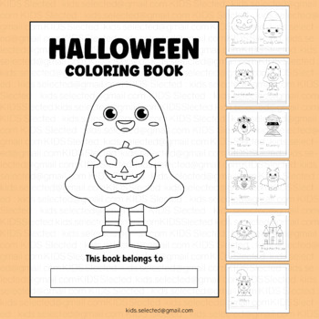 Halloween Mini Coloring Book 