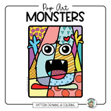 Halloween Coloring Pages • Monster Art Activity • Roll A P