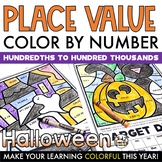 Halloween Coloring Pages Place Value Morning Homework Work
