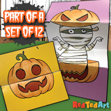 Halloween Coloring Pages: Pop Up Surprise Pumpkin & Mummy