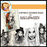 Halloween Coloring Pages - Whimsical Art graphique