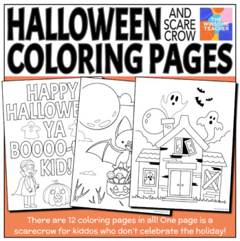 Halloween & Scarecrow Coloring Pages - Winsome Teacher by The Winsome ...