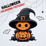 Halloween Coloring Pictures Worksheets Mystery Pictures