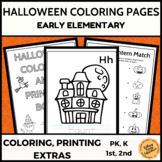 Halloween Coloring Printing Pages Early Elementary PreK, K