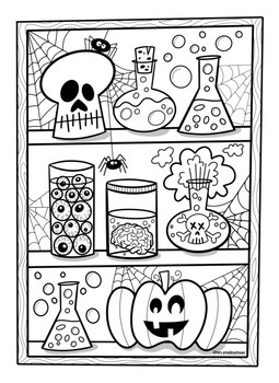 Halloween Coloring Pages for Kids - Friends Art Lab