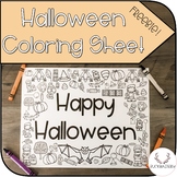 Halloween Coloring Sheet (Freebie!)