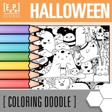 Halloween Coloring Sheet for Early Finishers | Holiday Col