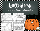 Halloween Coloring Sheets