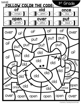 free math coloring pages 1st grade