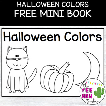 Preview of Halloween Colors Mini Book FREEBIE