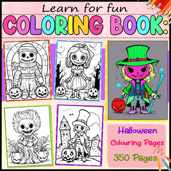 Halloween Colouring Pages by Learn for funn | TPT