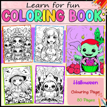 Halloween Colouring Pages by Learn for funn | TPT