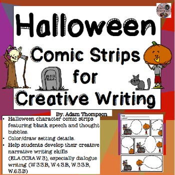 Preview of Halloween Writing Comic Strips