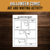 Halloween Comic Template | Art and Writing Project | Octob