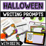 Halloween Writing Prompts - w/ Digital Halloween Writing P