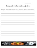 Halloween Comparative and Superlative Writing Prompt