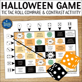 Halloween Compare and Contrast Roll and Cover Game