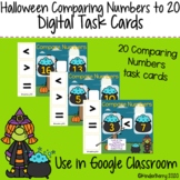 Halloween Comparing Numbers 0-20 Interactive Google Classroom