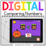 Halloween Comparing Numbers Digital Activity | Distance Learning