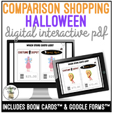 Halloween Comparison Shopping Digital Interactive Activity