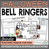 Halloween Bell Ringer Activities Listening, Comprehension 