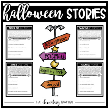 Preview of Halloween Comprehension Short Stories