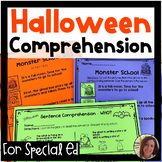 Halloween Comprehension for Special Ed | Special Education