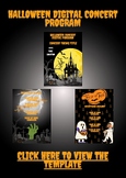 Halloween Concert Digital Program Template