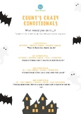Halloween Conditionals - 0, 1st, 2nd and 3rd Grammar Exercise