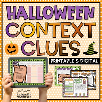 Preview of Halloween Context Clues Activity