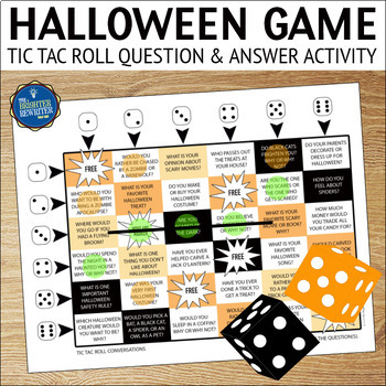 Halloween Conversations Game by The Brighter Rewriter | TpT