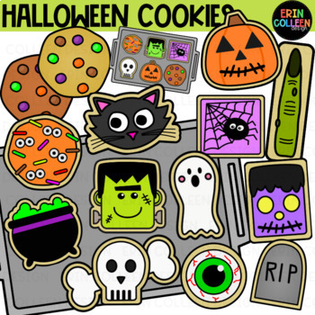 Preview of Halloween Cookies Clipart - Halloween Clipart
