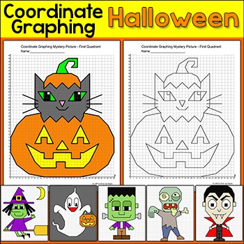 Halloween Math Coordinate Graphing Ordered Pairs - Halloween Activities