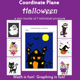 Halloween Coordinate Plane Graphing Picture: Halloween Bun