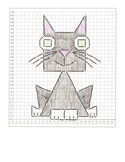 Halloween Coordinate Graphing Pictures : Cat Bat Owl : All