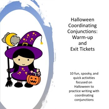 Preview of Halloween Coordinating Conjunctions: Warm-up and Exit Tickets
