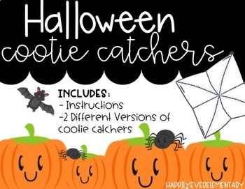 Preview of Halloween Cootie Catcher