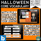 Halloween Core Vocabulary BOOM™ CARDS for AAC and Early Language