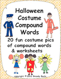 Halloween Costume Compound Words, Pictures, and Worksheets