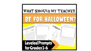 Preview of Leveled Halloween Writing Prompt