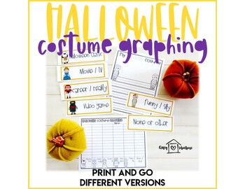 Preview of Halloween Costume Graphing Activities