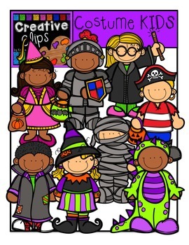Preview of Halloween Costume KIDS {Creative Clips Digital Clipart}